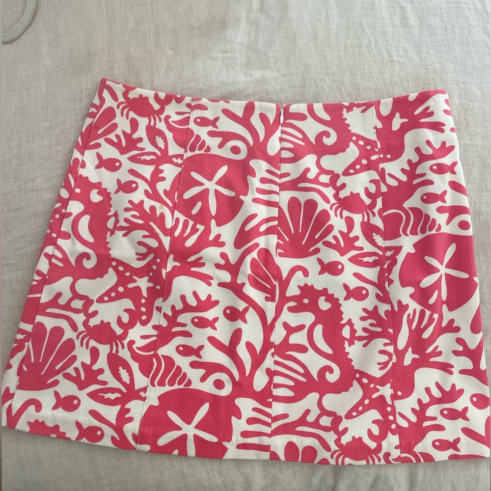 Vineyard Vines Hot Pink and White Mini Skirt - Picture 2 of 5